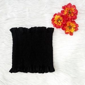 🔴4/$25 forever 21 black smocked tube top